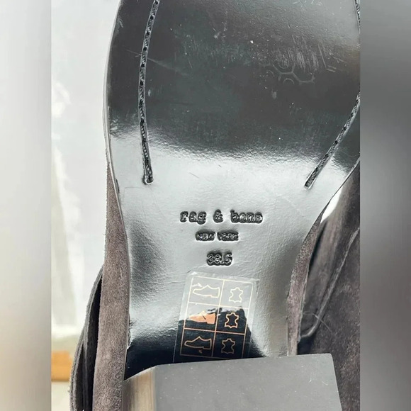 Rag & Bone Harley Ankle Booties in dark gray 38.5 - Picture 10 of 13